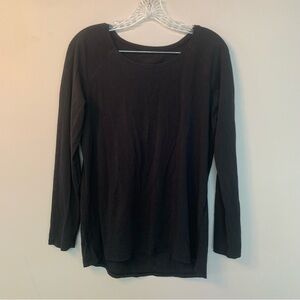 Lululemon Black Scoop Neck Long Sleeve Tee 8
